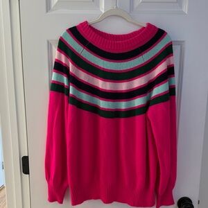 crown & ivy Multicolor Striped Sweater